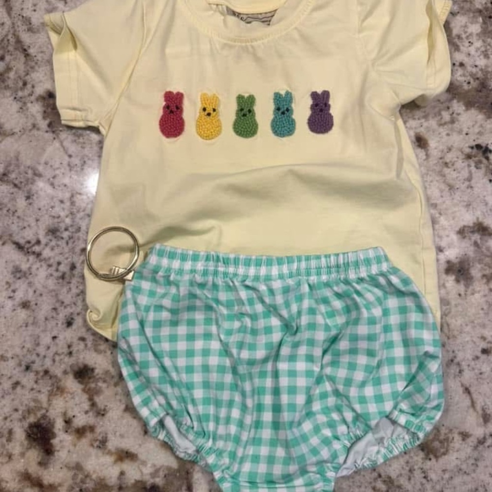 Southern darlin smocks diaper set